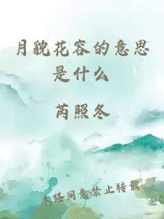 月貌花容的意思是什么