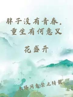 胖子没有青春，重生有何意义